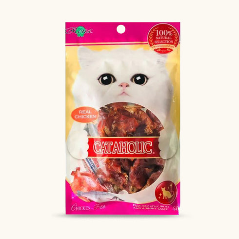 Cataholic Neko Chicken & Fish Spirals Cat Treats
